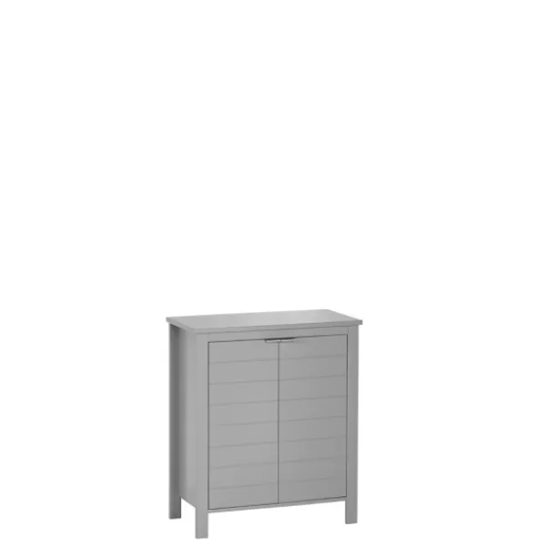 Bathroom Furniture-Kirkland's Home 2-Door Floor Cabinet Gray