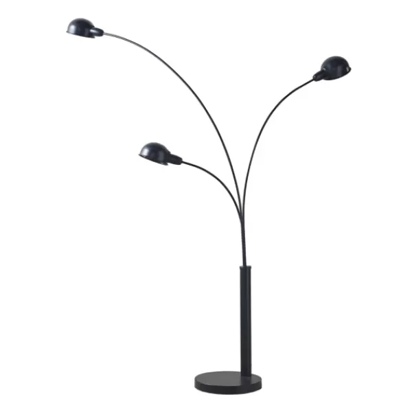 Floor Lamps-Kirkland's Home 3-Arm Adjustable Floor Lamp Black