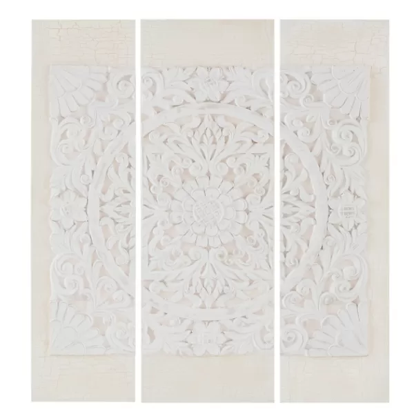 Canvas Art-Kirkland's Home 3D Embellished Canvas 3-Pc. Set Ivory