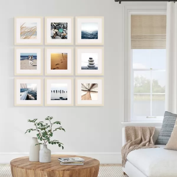 Gallery Wall Frames-Kirkland's Home 9-Pc. Gallery Wall Picture Frame Set, 8X8 Ivory