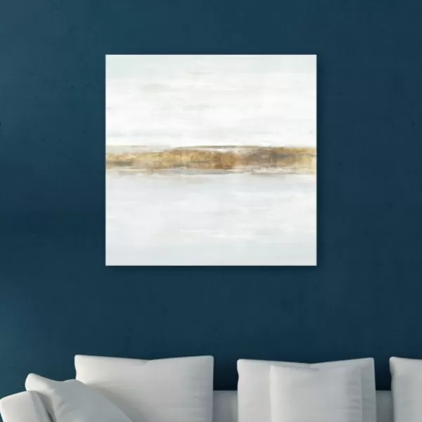 Canvas Art-Kirkland's Home A Quiet View Giclee Canvas Art Print, 40X40 In. White/Gold