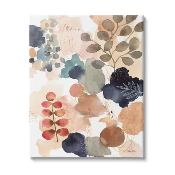 Canvas Art-Kirkland's Home Abstract Botanical Collage Canvas Print, 24X30 In. Multi