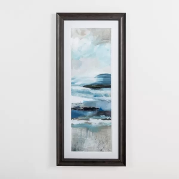 Framed Art-Kirkland's Home Abstract Seascape Ii Framed Art Print Blue