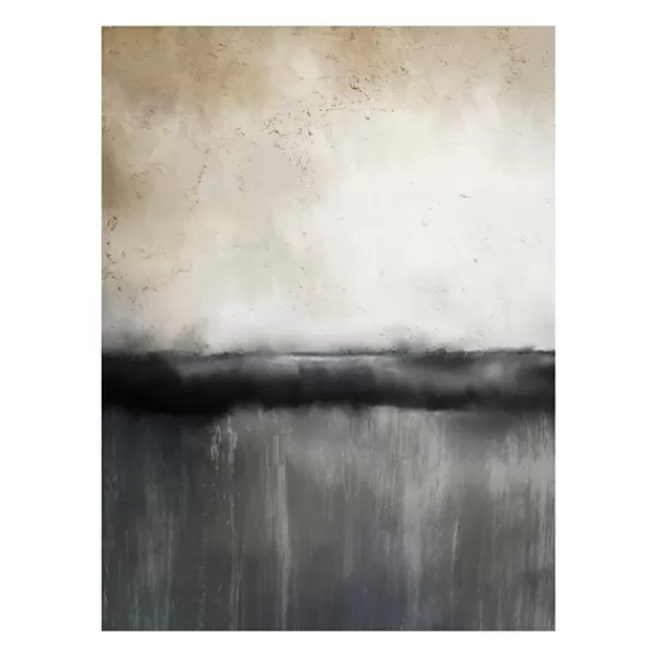 Canvas Art-Kirkland's Home Abstract Sunset Canvas Art Print Tan/Black/White