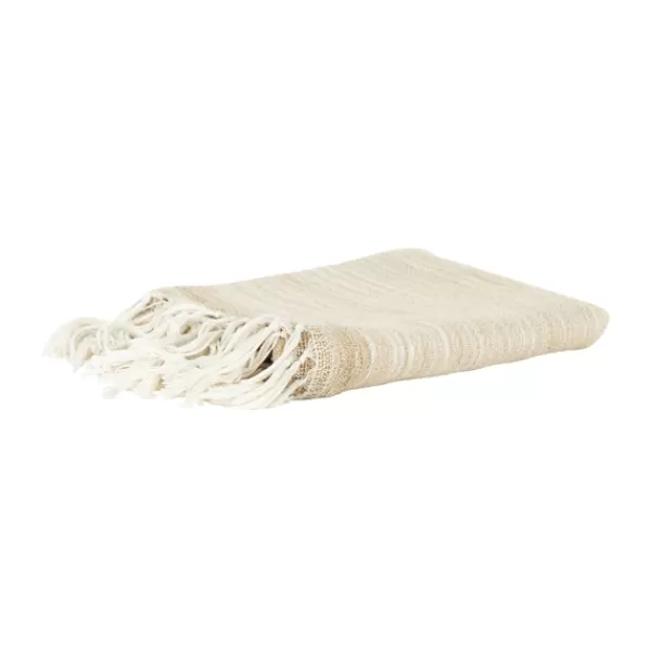 Blankets & Throws-Kirkland's Home Abstract Woven Throw Tan