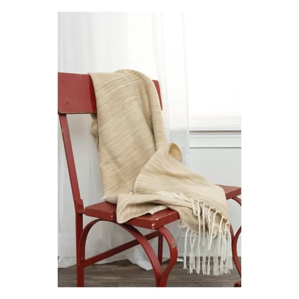 Blankets & Throws-Kirkland's Home Abstract Woven Throw Tan