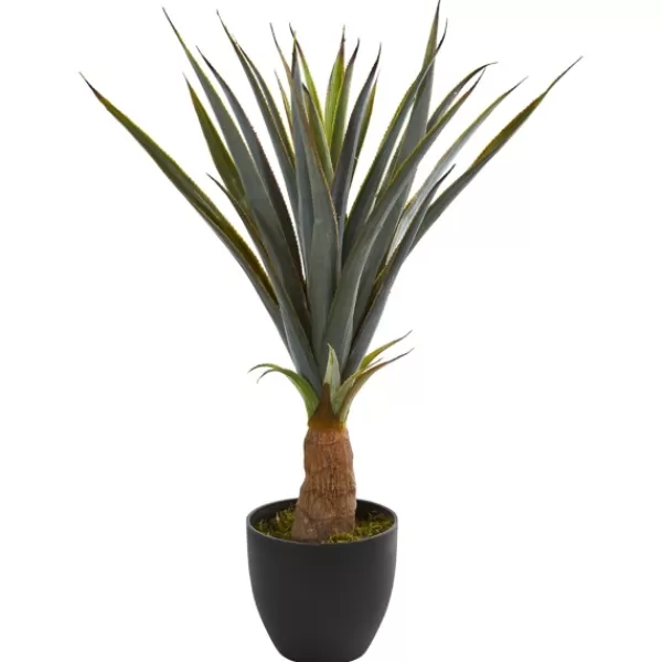 Trees & Topiaries-Kirkland's Home Agave In Planter, 30 In.