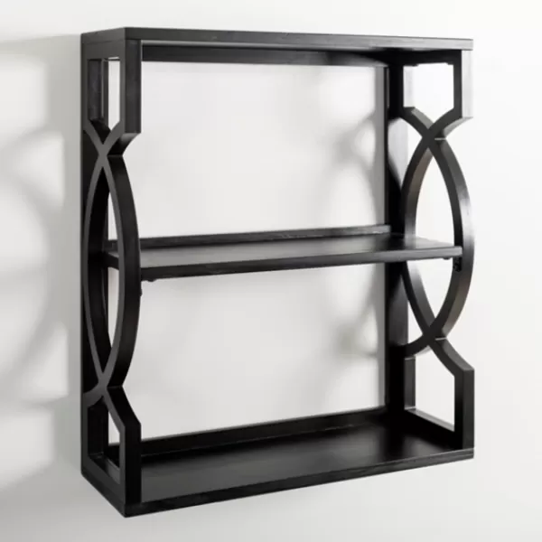 Shelves-Kirkland's Home Agnes Black 3-Tier Wall Shelf