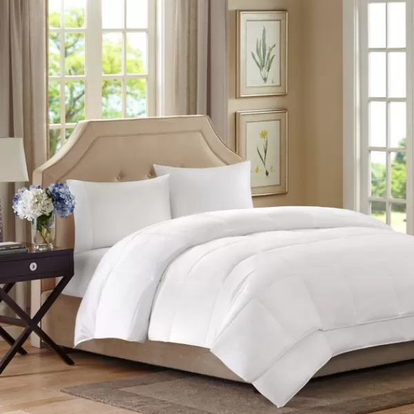 Comforters-Kirkland's Home All Season Down Alternative King Comforter White