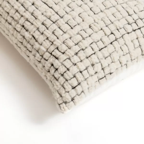 Pillows-Kirkland's Home Allison Lumbar Pillow Ivory