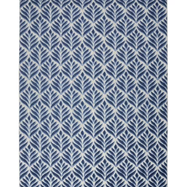 Outdoor Rugs-Kirkland's Home Aloha Botanical Indoor/Outdoor Rug, 3X5 Blue