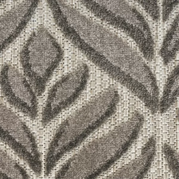 Outdoor Rugs-Kirkland's Home Aloha Botanical Indoor/Outdoor Rug, 3X5 Gray