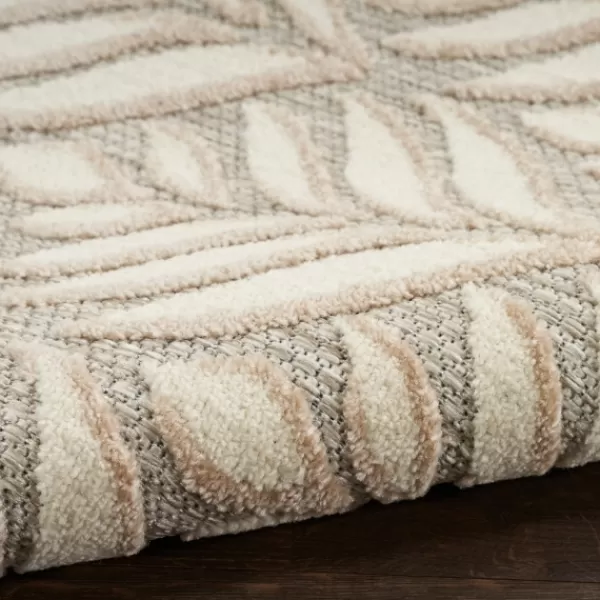 Outdoor Rugs-Kirkland's Home Aloha Ivory Botanical Indoor/Outdoor Area Rug, 3X5 Ivory/Gray