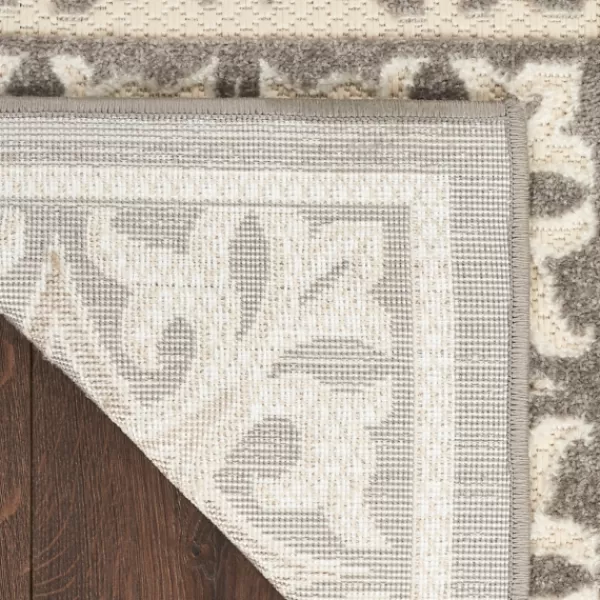 Outdoor Rugs-Kirkland's Home Aloha Ivory Geometric Indoor/Outdoor Area Rug, 6X9 Ivory/Gray