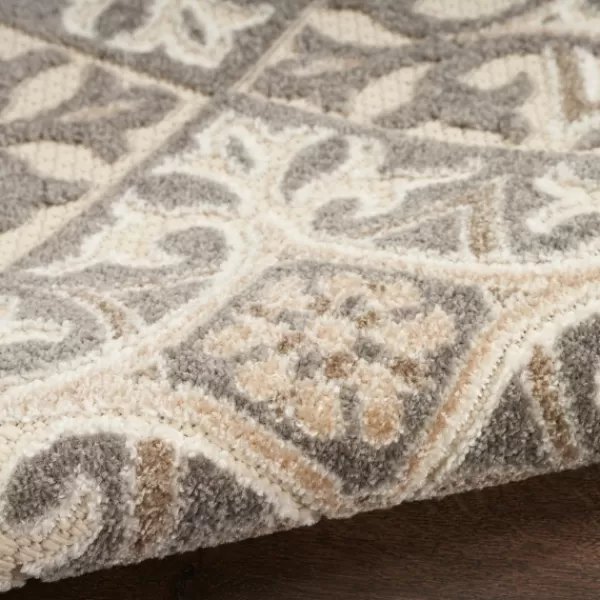Outdoor Rugs-Kirkland's Home Aloha Ivory Geometric Indoor/Outdoor Area Rug, 6X9 Ivory/Gray