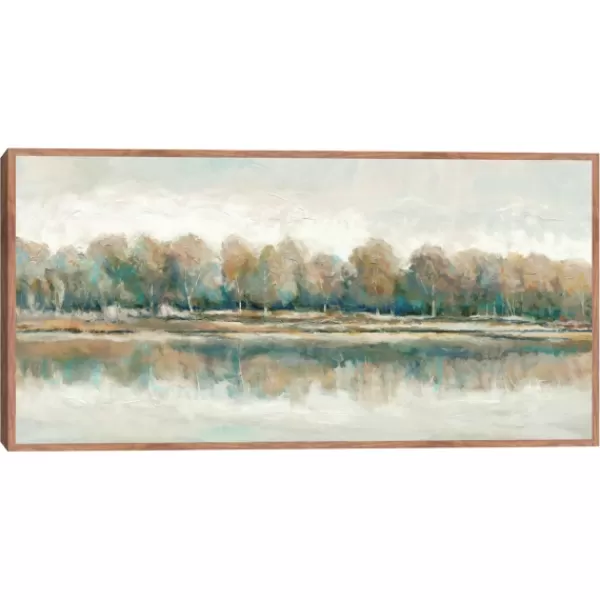 Framed Art-Kirkland's Home Along The Way I Framed Canvas Art White/Brown/Tan