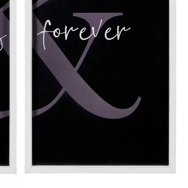 Wall Quotes & Signs-Kirkland's Home Always & Forever Framed Wall Plaques, Set Of 2 Black