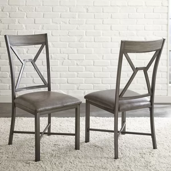 Dining Chairs-Kirkland's Home Amalise Dining Chairs, Set Of 2 Gray