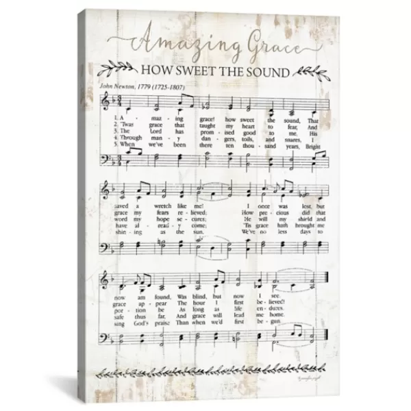 Wall Quotes & Signs-Kirkland's Home Amazing Grace I Canvas Art Print White