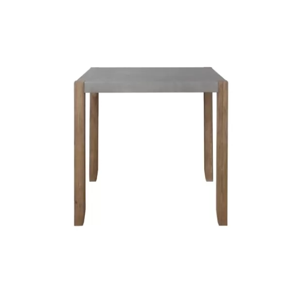 Dining Tables-Kirkland's Home Amber Wood And Faux Concrete Dining Table Brown/Gray