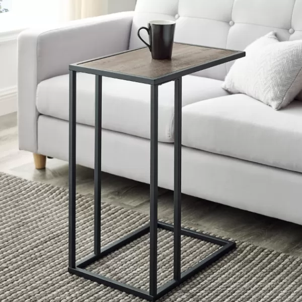 Accent & End Tables-Kirkland's Home And Black C-Table Gray