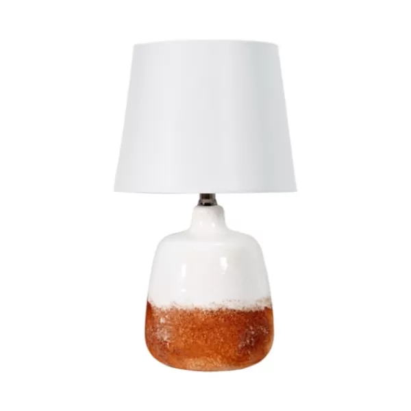 Table Lamps-Kirkland's Home And Bronze Ceramic Table Lamp White