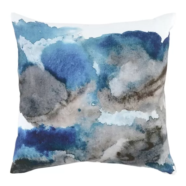 Pillows-Kirkland's Home And Gray Abstract Pillow Blue