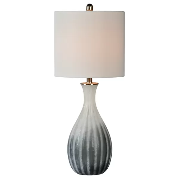 Table Lamps-Kirkland's Home And Gray Textured Table Lamps, Set Of 2 White