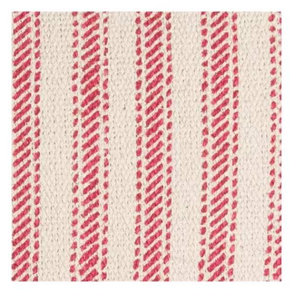 Pillows-Kirkland's Home And Natural Ticking Stripe Pillow Red