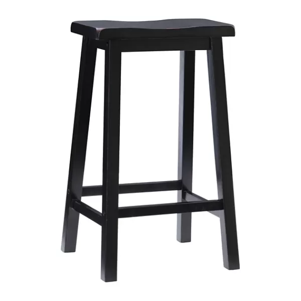 Bar Stools & Counter Height Stools-Kirkland's Home Antique Bar Stool Black