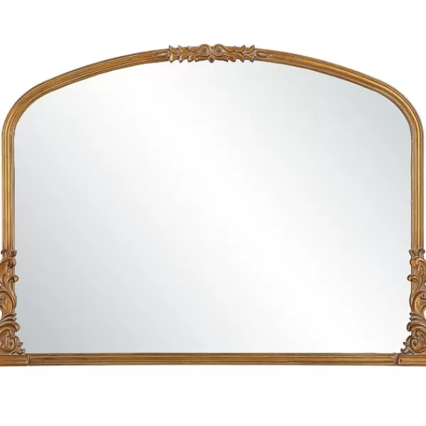 Decorative Mirrors-Kirkland's Home Antique Baroque Arched Wall Mirror Gold