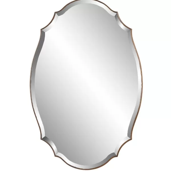 Decorative Mirrors-Kirkland's Home Antique Bronze Curved Wall Mirror