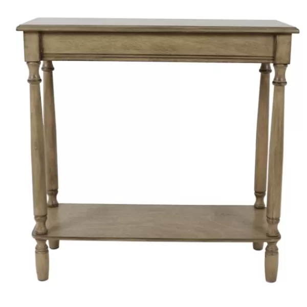 Console Tables-Kirkland's Home Antique Rectangle Console Table Brown