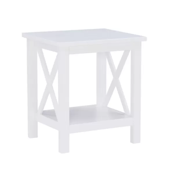 Accent & End Tables-Kirkland's Home Antique White X Side Frame Accent Table