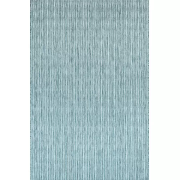 Outdoor Rugs-Kirkland's Home Aqua Intertwine Indoor/Outdoor Area Rug, 7X9 Blue