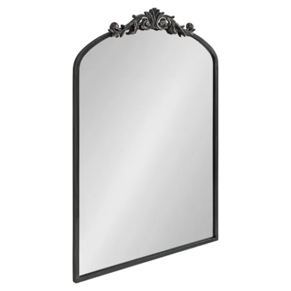 Decorative Mirrors-Kirkland's Home Arendahl Arched Mirror, 24X36 In. Black