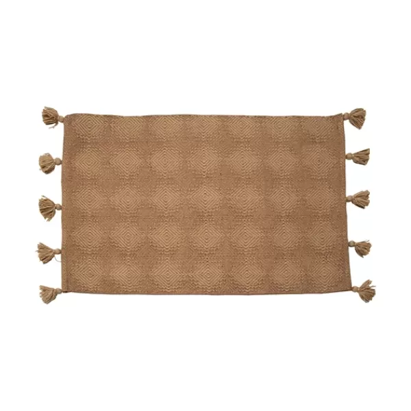 Outdoor Rugs-Kirkland's Home Artisanal Geometric Outdoor Scatter Rug Brown