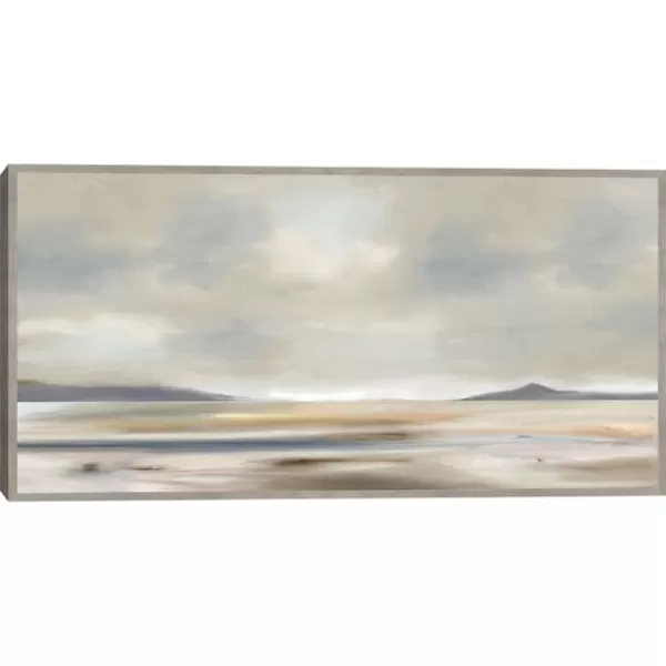 Canvas Art-Kirkland's Home At Peace Framed Canvas Art Print Gray