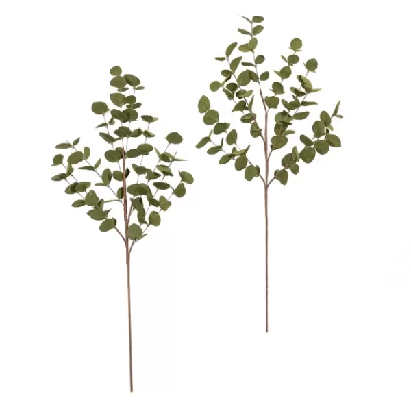 Stems & Bouquets-Kirkland's Home Autumn Eucalyptus Stems, Set Of 2 Green