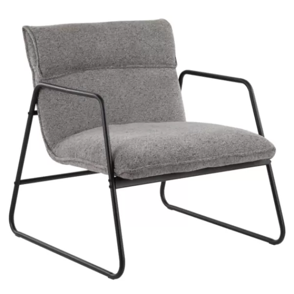 Accent Chairs-Kirkland's Home Axel Noise Industrial Accent Chair Gray