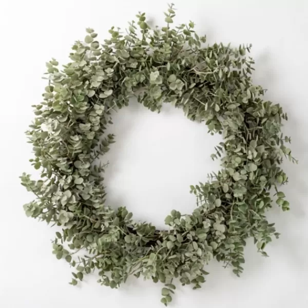 Wreaths-Kirkland's Home Baby Spiral Eucalyptus Wreath Green