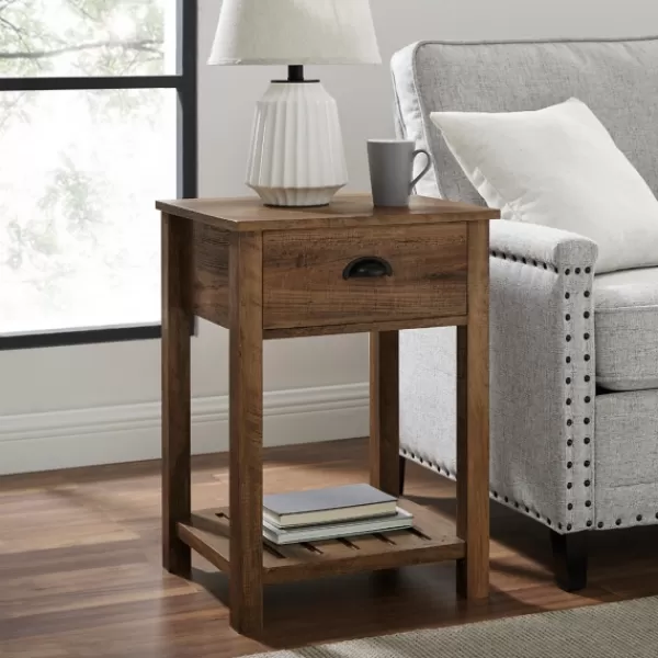 Accent & End Tables-Kirkland's Home Barnwood Country Accent Table Brown