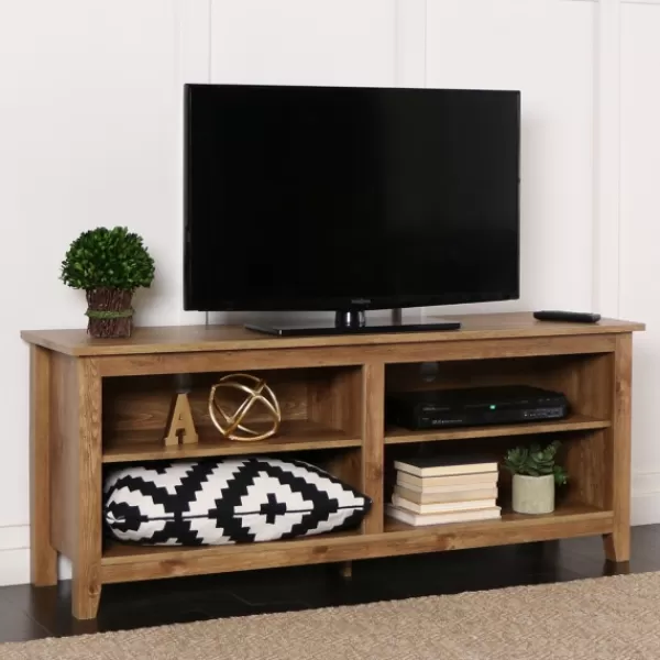 Tv Stands & Media Consoles-Kirkland's Home Barnwood Tv Stand, 58 In. Brown