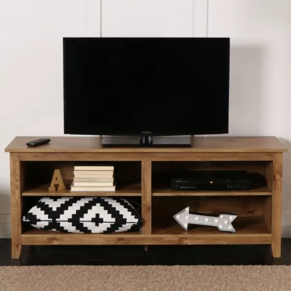 Tv Stands & Media Consoles-Kirkland's Home Barnwood Tv Stand, 58 In. Brown