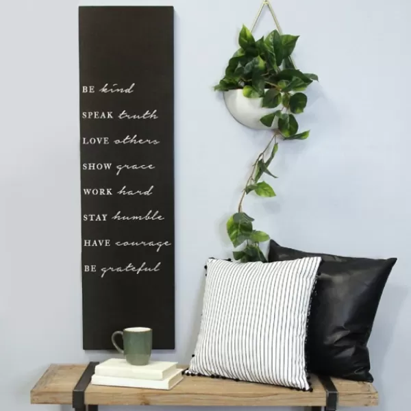 Wall Quotes & Signs-Kirkland's Home Be Kind Speak Truth Wall Plaque Black