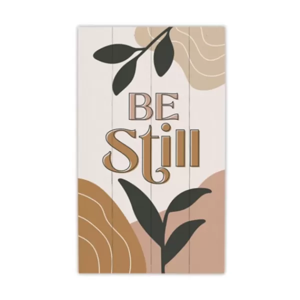 Wall Quotes & Signs-Kirkland's Home Be Still Wood Slat Wall Plaque Multi