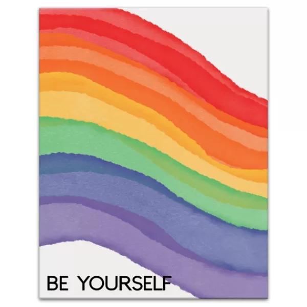 Wall Quotes & Signs-Kirkland's Home Be Yourself Rainbow Canvas Art Print Multi