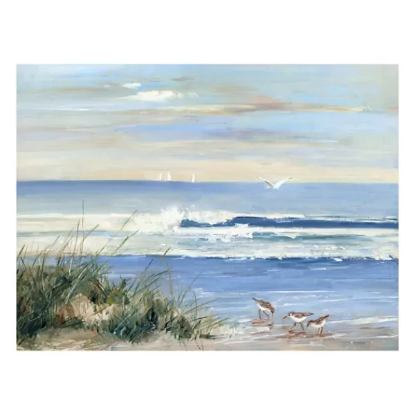 Canvas Art-Kirkland's Home Beach Combers Giclee Canvas Art Print, 40X30 Blue