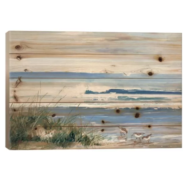 Wall Quotes & Signs-Kirkland's Home Beach Combers Wood Art Print Blue/Tan