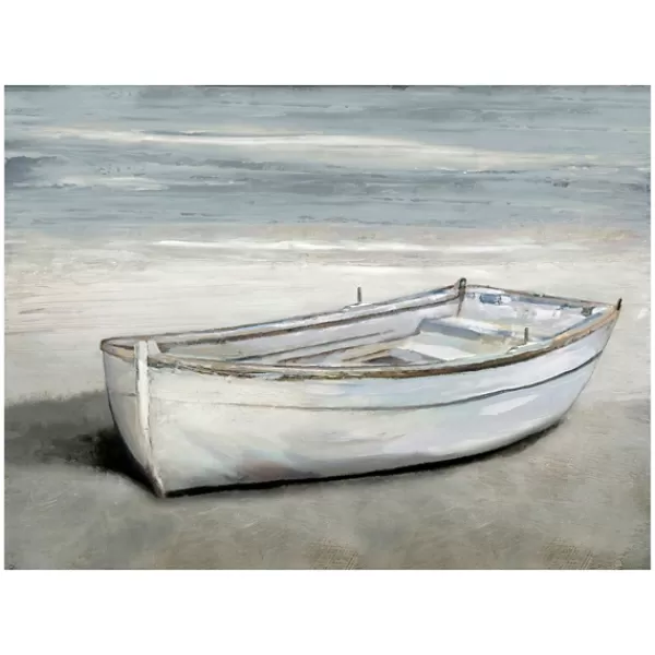 Canvas Art-Kirkland's Home Beached Giclee Canvas Art Print White/Tan